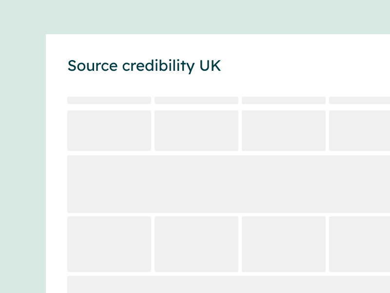 source credibility rubric trait